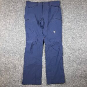 Eddie Bauer First Ascent Guide Pro Pants Mens 36x34 Blue Hiking Stretch Cargo